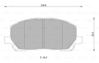 Комплект тормозных колодок BOSCH 0 986 AB1 411