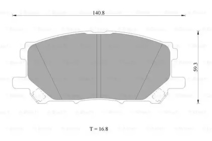 Комплект тормозных колодок BOSCH 0 986 AB1 413