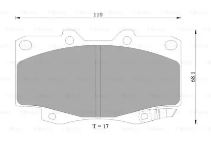 Комплект тормозных колодок BOSCH 0 986 AB1 415