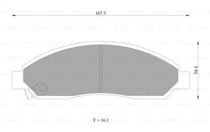 Комплект тормозных колодок BOSCH 0 986 AB1 416