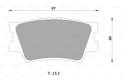 Комплект тормозных колодок BOSCH 0 986 AB1 421