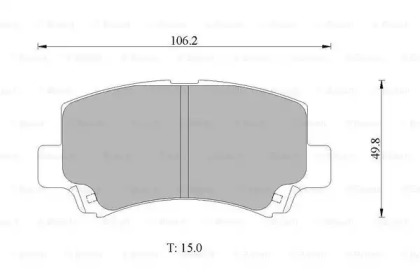 Комплект тормозных колодок BOSCH 0 986 AB1 460