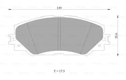 Комплект тормозных колодок BOSCH 0 986 AB1 471