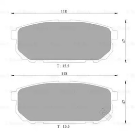 Комплект тормозных колодок BOSCH 0 986 AB1 472