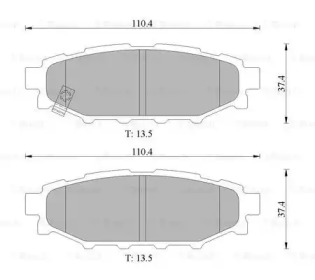 Комплект тормозных колодок BOSCH 0 986 AB1 474