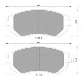 Комплект тормозных колодок BOSCH 0 986 AB1 476