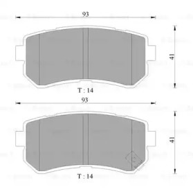 Комплект тормозных колодок BOSCH 0 986 AB1 497