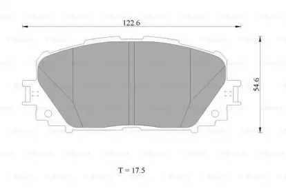 Комплект тормозных колодок BOSCH 0 986 AB1 498