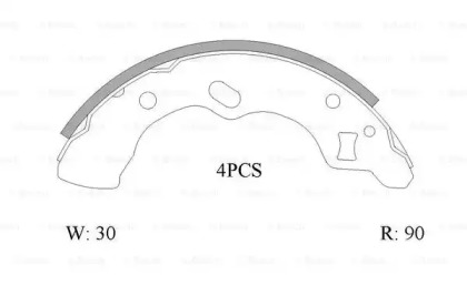 Комлект тормозных накладок BOSCH 0 986 AB1 513