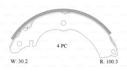 Комлект тормозных накладок BOSCH 0 986 AB1 554