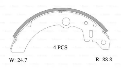 Комлект тормозных накладок BOSCH 0 986 AB1 555