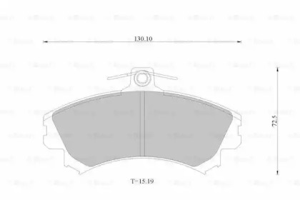 Комплект тормозных колодок, дисковый тормоз BOSCH 0 986 AB1 673