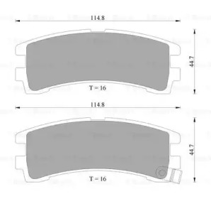 Комплект тормозных колодок BOSCH 0 986 AB2 034