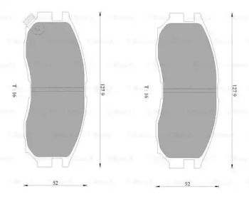 Комплект тормозных колодок BOSCH 0 986 AB2 064