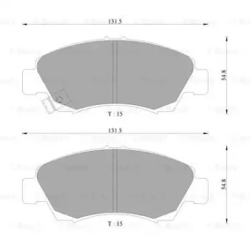 Комплект тормозных колодок BOSCH 0 986 AB2 216