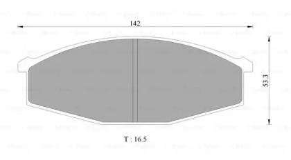 Комплект тормозных колодок, дисковый тормоз BOSCH 0 986 AB2 239