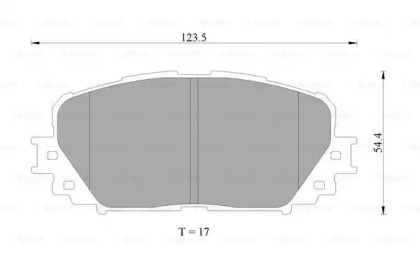 Комплект тормозных колодок BOSCH 0 986 AB2 268