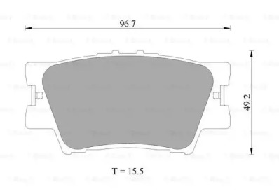 Комплект тормозных колодок BOSCH 0 986 AB2 271