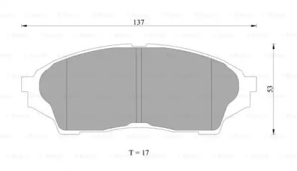 Комплект тормозных колодок BOSCH 0 986 AB2 283