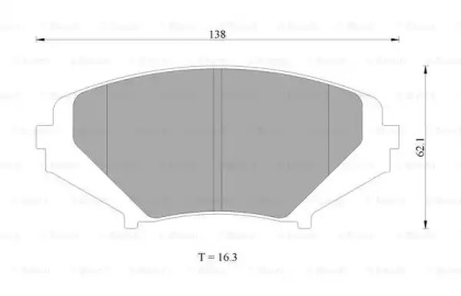 Комплект тормозных колодок BOSCH 0 986 AB2 294