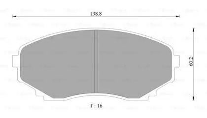 Комплект тормозных колодок BOSCH 0 986 AB2 350