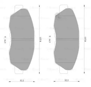 Комплект тормозных колодок BOSCH 0 986 AB2 363