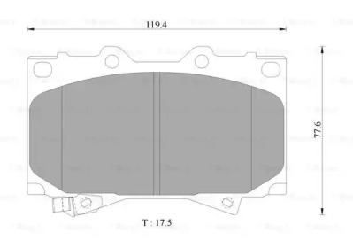 Комплект тормозных колодок BOSCH 0 986 AB2 379