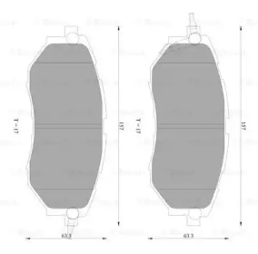 Комплект тормозных колодок BOSCH 0 986 AB2 393