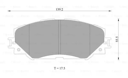 Комплект тормозных колодок BOSCH 0 986 AB2 396