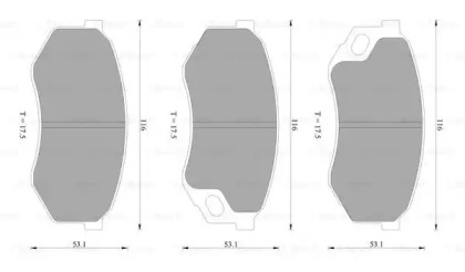 Комплект тормозных колодок BOSCH 0 986 AB2 399