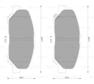 Комплект тормозных колодок BOSCH 0 986 AB2 448