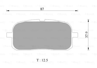 Комплект тормозных колодок, дисковый тормоз BOSCH 0 986 AB2 481