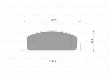 Комплект тормозных колодок, дисковый тормоз BOSCH 0 986 AB2 538