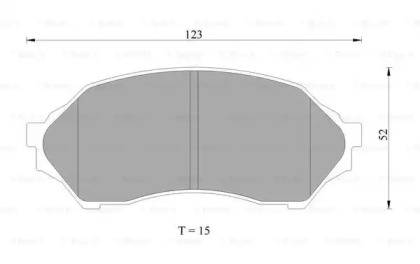 Комплект тормозных колодок BOSCH 0 986 AB2 653