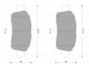 Комплект тормозных колодок BOSCH 0 986 AB2 659