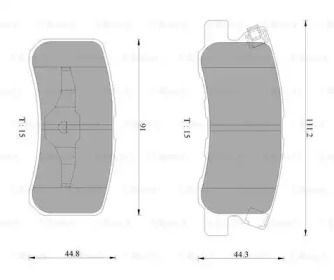 Комплект тормозных колодок BOSCH 0 986 AB2 669