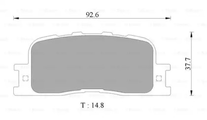 Комплект тормозных колодок BOSCH 0 986 AB2 774