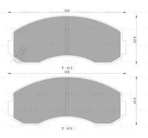 Комплект тормозных колодок BOSCH 0 986 AB3 030