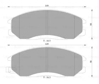 Комплект тормозных колодок BOSCH 0 986 AB3 033