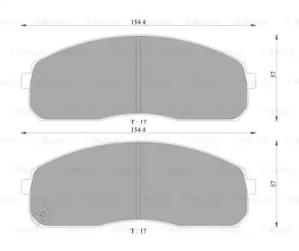 Комплект тормозных колодок BOSCH 0 986 AB3 051