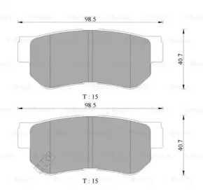 Комплект тормозных колодок BOSCH 0 986 AB3 066