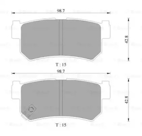 Комплект тормозных колодок BOSCH 0 986 AB3 073