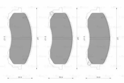 Комплект тормозных колодок BOSCH 0 986 AB3 515