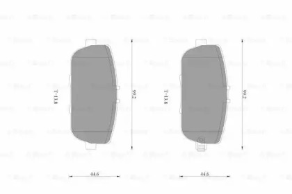 Комплект тормозных колодок BOSCH 0 986 AB3 528