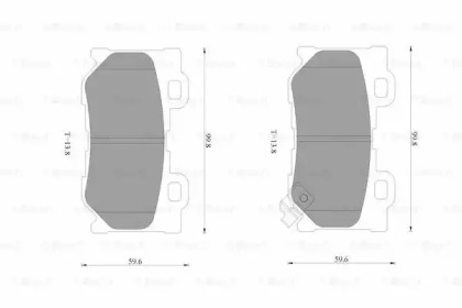 Комплект тормозных колодок BOSCH 0 986 AB3 529