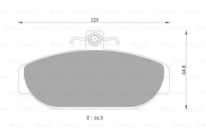 Комплект тормозных колодок, дисковый тормоз BOSCH 0 986 AB4 426