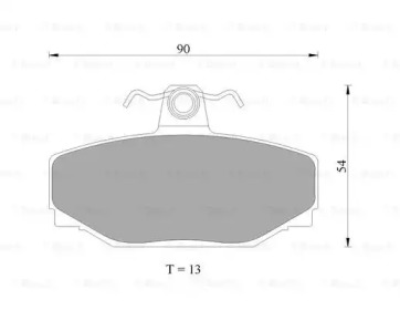 Комплект тормозных колодок BOSCH 0 986 AB4 435