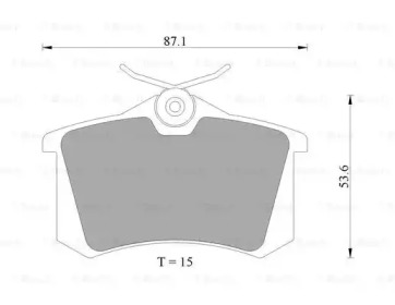 Комплект тормозных колодок BOSCH 0 986 AB4 436