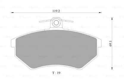 Комплект тормозных колодок BOSCH 0 986 AB4 445