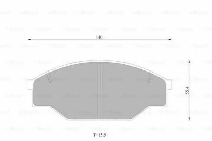 Комплект тормозных колодок, дисковый тормоз BOSCH 0 986 AB4 499